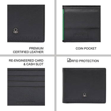 Tommy Hilfiger Davle Mens Global Coin Wallet Black