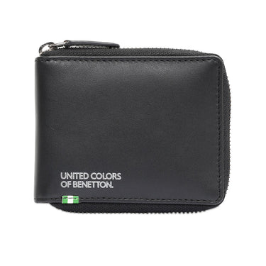 United Colors Of Benetton Polna Mens Zip Around Wallet Black