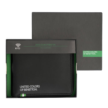 United Colors Of Benetton Polna Mens Zip Around Wallet Black