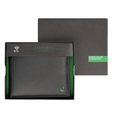 United Colors Of Benetton Ceska Mens Passcase Wallet Black