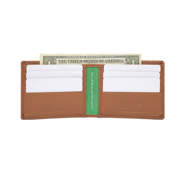 United Colors Of Benetton Valtr Mens Slimfold Wallet Tan