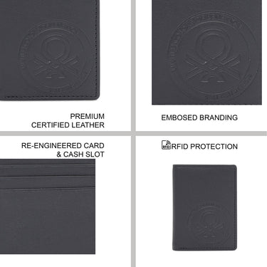 United Colors Of Benetton Mesto Mens Trifold Navy