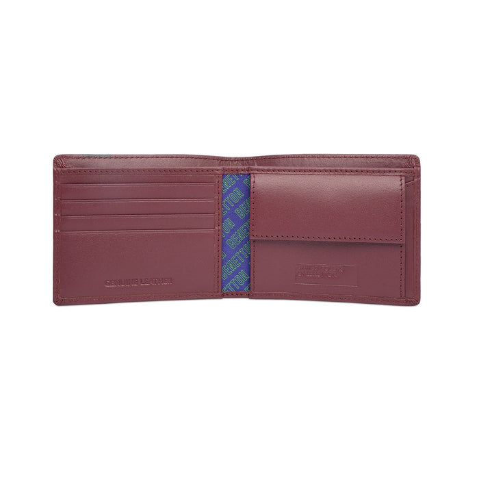 United Colors Of Benetton Benzo Men S Global Coin Wallet Wine