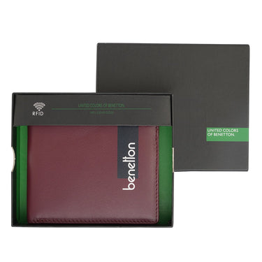 United Colors Of Benetton Benzo Men S Global Coin Wallet Wine