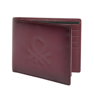 United Colors Of Benetton Chane Men S Passcase Wallet Wine