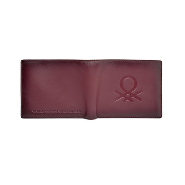 United Colors Of Benetton Chane Men S Passcase Wallet Wine