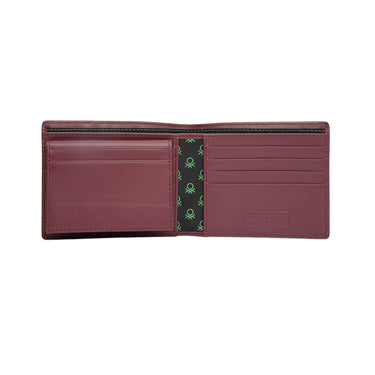 United Colors Of Benetton Chane Men S Passcase Wallet Wine
