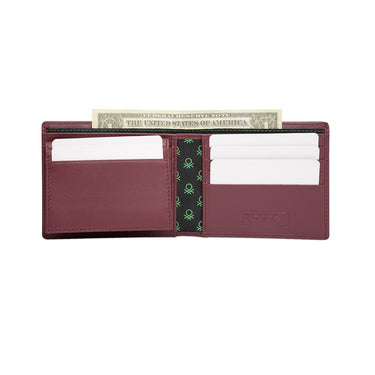 United Colors Of Benetton Chane Men S Passcase Wallet Wine