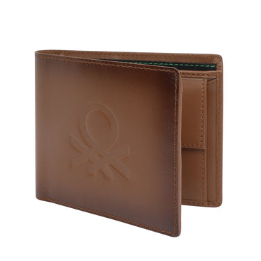 United Colors Of Benetton Chane Men S Global Coin Wallet Tan