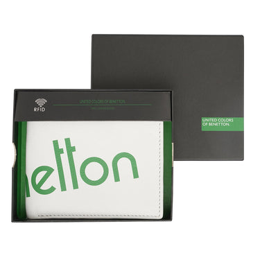United Colors Of Benetton Jemnice Men S Global Coin Wallet White