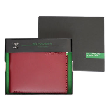 United Colors Of Benetton Dobrany Mens Global Coin Wallet Wine