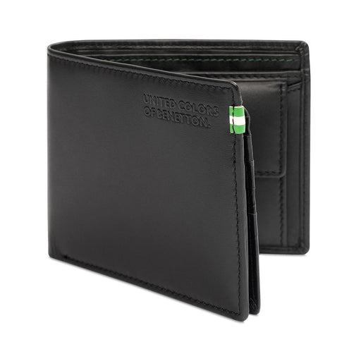 United Colors Of Benetton Dobrany Mens Multicard Coin Wallet Black