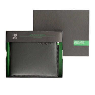 United Colors Of Benetton Dobrany Mens Multicard Coin Wallet Black