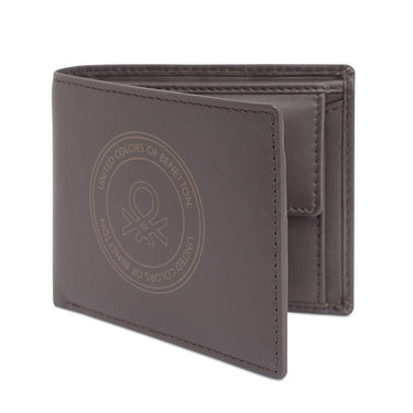 United Colors Of Benetton Izak Mens Global Coin Wallet Brown