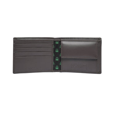 United Colors Of Benetton Izak Mens Global Coin Wallet Brown