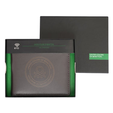 United Colors Of Benetton Izak Mens Global Coin Wallet Brown
