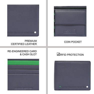 United Colors Of Benetton Tereza Mens Global Coin Wallet Black