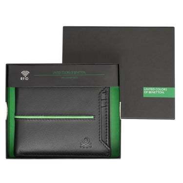 United Colors Of Benetton Eliska Mens Slimfold Wallet Black