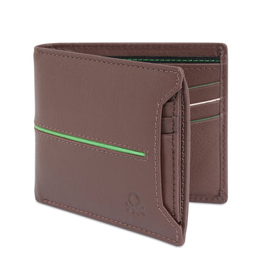 United Colors Of Benetton Eliska Mens Slimfold Wallet Brown