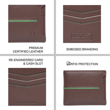 United Colors Of Benetton Eliska Mens Slimfold Wallet Brown