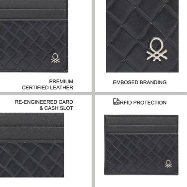 United Colors Of Benetton Holice Mens Card Holder Black