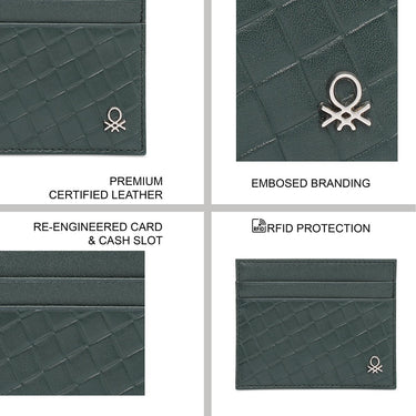 United Colors Of Benetton Holice Mens Card Holder Forest Green