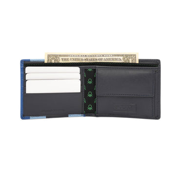 United Colors Of Benetton Beak Mens Global Coin Wallet Blue