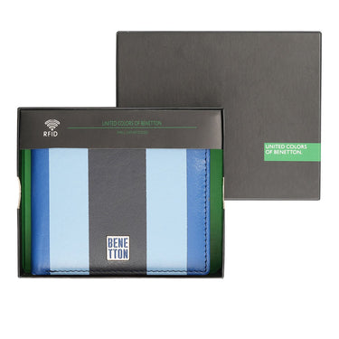 United Colors Of Benetton Beak Mens Global Coin Wallet Blue