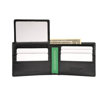 United Colors Of Benetton Alectoria Mens Passcase Wallet Black
