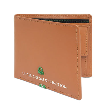 United Colors of Benetton Eadie Men's Global Coin Wallet Tan