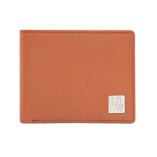 United Colors Of Benetton Shetland Mens Slimfold Wallet Tan