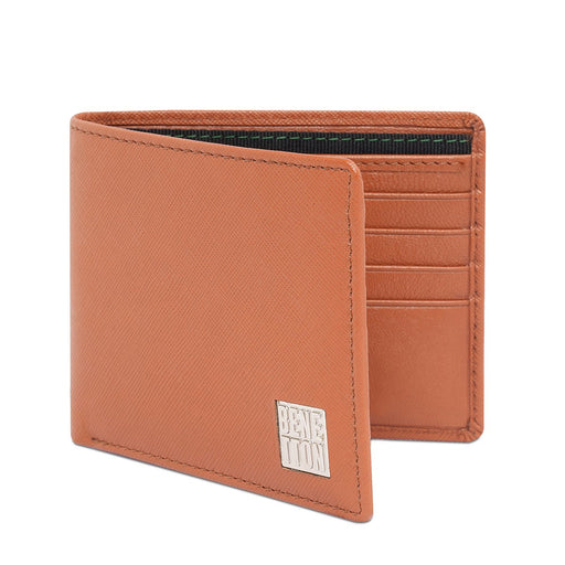 United Colors Of Benetton Shetland Mens Slimfold Wallet Tan