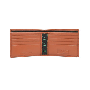United Colors Of Benetton Shetland Mens Slimfold Wallet Tan