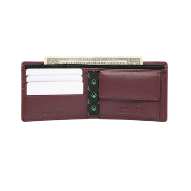 United Colors Of Benetton Shetland Mens Global Coin Wallet Wine