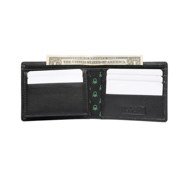 United Colors Of Benetton Shetland Mens Passcase Wallet Black