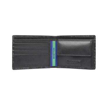 United Colors Of Benetton Berkner Mens Global Coin Wallet Black