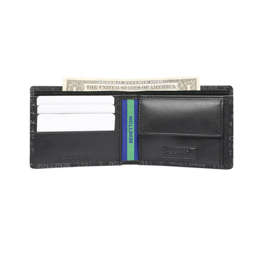 United Colors Of Benetton Berkner Mens Global Coin Wallet Black