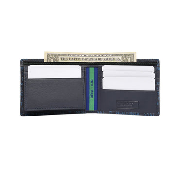United Colors Of Benetton Berkner Mens Passcase Wallet Navy