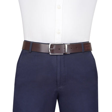 United Colors of Benetton Ales Men's Reversible Belt Brown and Navy