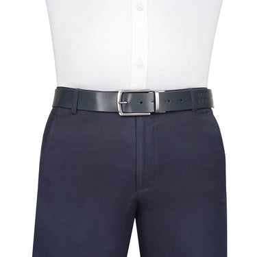 United Colors of Benetton Ales Men's Reversible Belt Navy and Tan