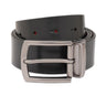 United Colors of Benetton Ales Men's Reversible Belt Black and Wine