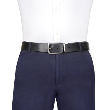 United Colors of Benetton Ales Men's Reversible Belt Black and Wine