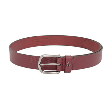 United Colors Of Benetton Honza Men S Non Reversible Belt Wine