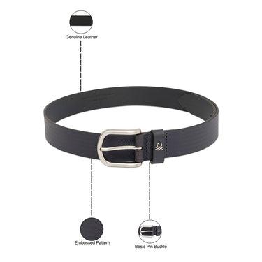 United Colors Of Benetton Honza Men S Non Reversible Belt Navy