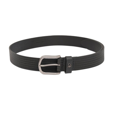 United Colors Of Benetton Honza Men S Non Reversible Belt Black