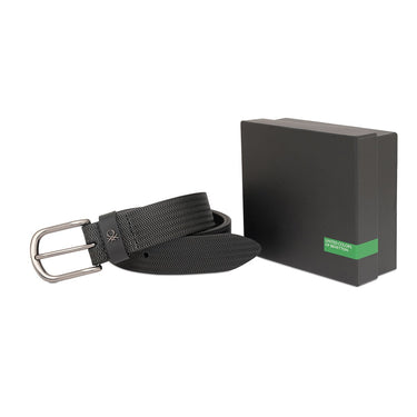 United Colors Of Benetton Honza Men S Non Reversible Belt Black
