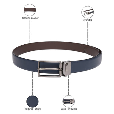 United Colors Of Benetton Filip Mens Reversible Belt Navy Brown