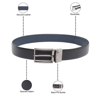 United Colors Of Benetton Filip Mens Reversible Belt Black Navy