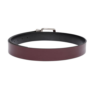 United Colors Of Benetton Benes Mens Reversible Belt Wine Black