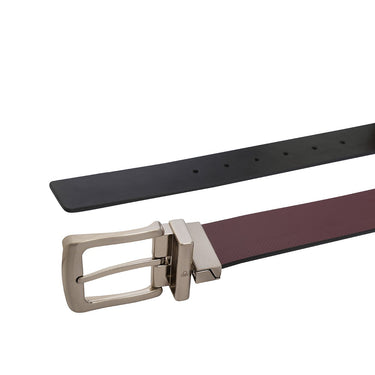United Colors Of Benetton Benes Mens Reversible Belt Wine Black